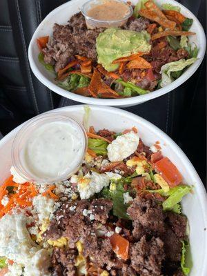 Southwest Caesar Salad& Cobb Salad