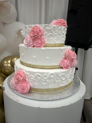 My daughter's quinceanera cake.