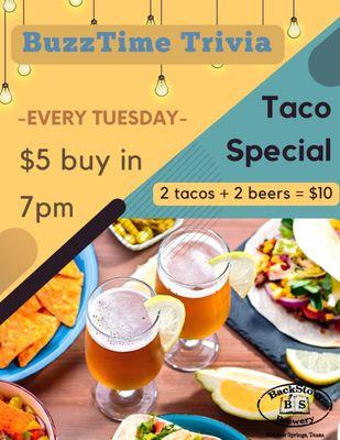 Taco trivia Tuesday