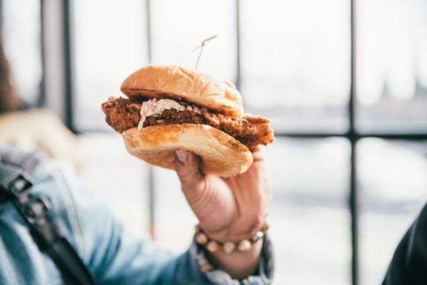 HOT NASHVILLE CHICKEN SANDWICH