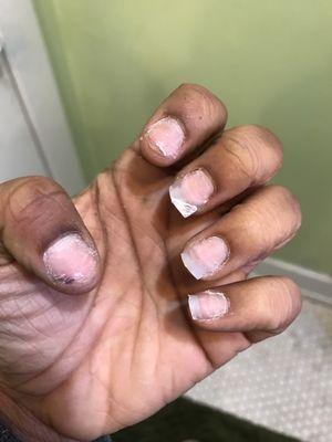 Horrible customer service she cut my nails and told me she was done because they were crooked