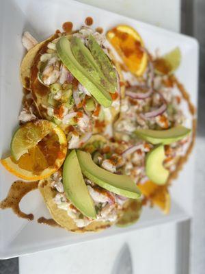 Tostadas de ceviche