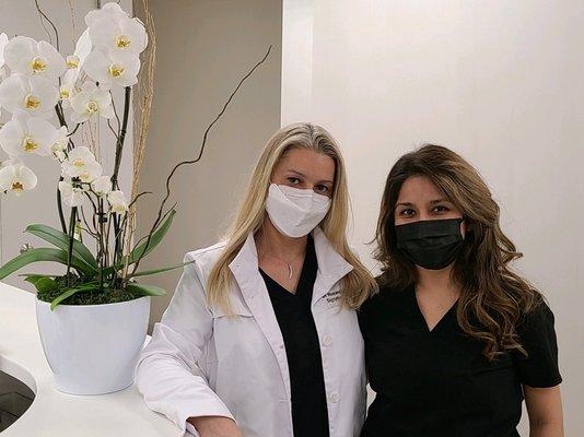 Signature Dental - Beverly Hills - Dental Team: Dr. Ruxandra Costescu and Kristin office Assistant