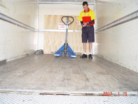 Crated artwork Being Shipped via DHL Express