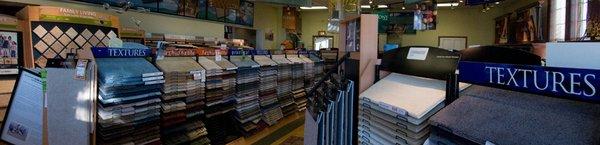 Huge selection of different carpet and flooring brands in our Edmonds showroom. We have a free sample checkout too!