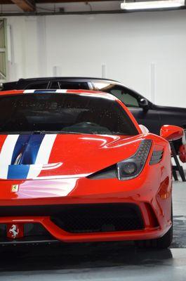 Full Paint protection film installation and Ceramic coating for Ferrari 458 Speciale