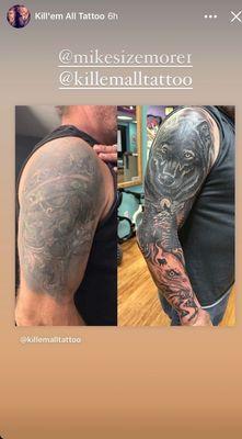 This was a cover up I had Mike do and I drove from Chicago to Clearwater Florida to have it done, I highly recommend him,