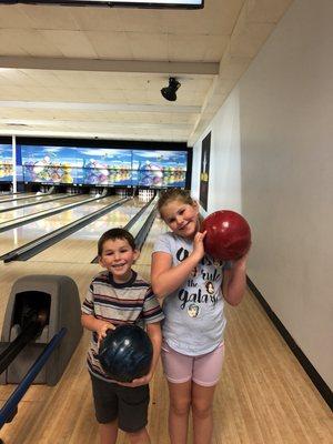 Kiddos love to bowl