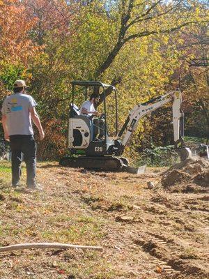 Repairs to underground pipes