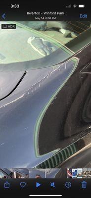 Damage to car