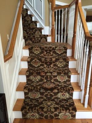 Custom stairway installation.