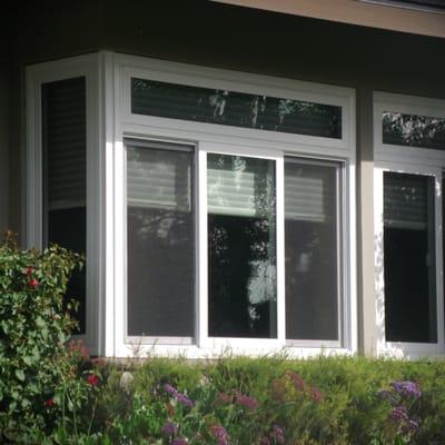 Milgard Tuscany white vinyl windows