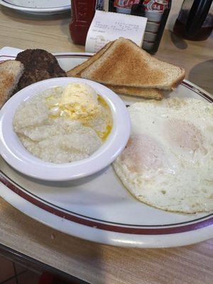 MVP breakfast with bacon and d grits