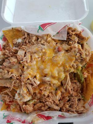 Chicken super nachos