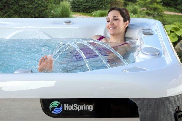 Relax and de-stress in a well made Hot Spring® hot tub.