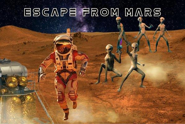 Venture to Mars as you and your fellow astronauts are challenged with escaping aliens and getting to the spaceship to fly home