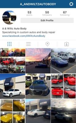 Follow us on Instagram @A_andWiltzAutoBody