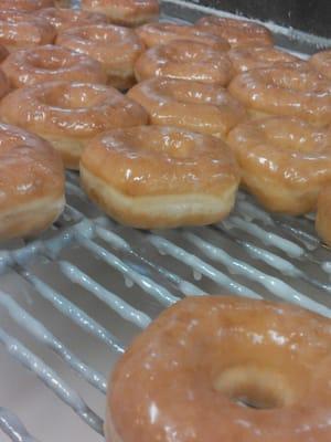 Hot glazed donuts