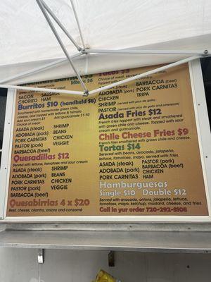 Updated menu!