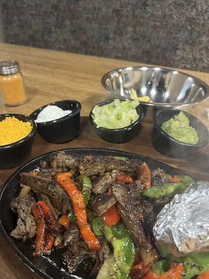 Beef fajitas