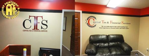 Our decals can even be used for wall murals and logos. They look great and last a long time