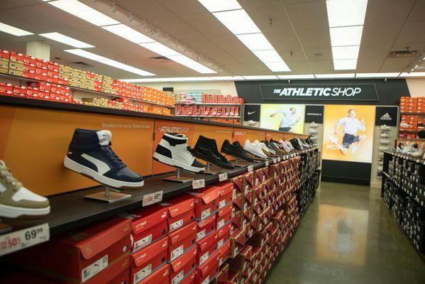 Athletic Shoes Section of Store