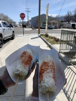 Elotes ($2.50 each)