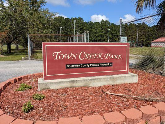 Entrance to Town Creek Park, Winnabow