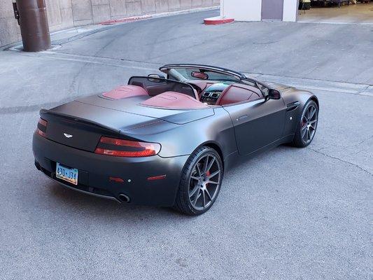 This is a full wrap on a Aston Martin vantage