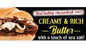 Get two 7"  hot butter cheese  steak for $10.