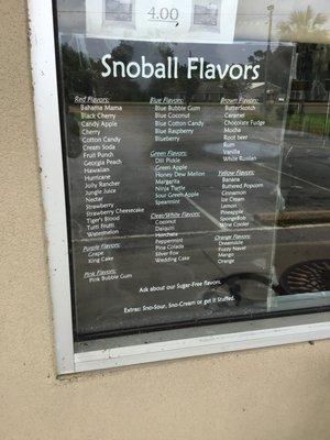 Snowball flavors