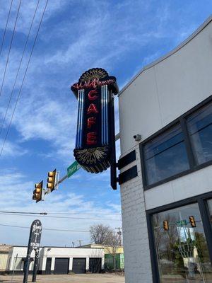 Corner sign - can't miss it!