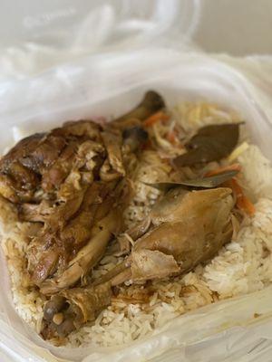 Chicken Adobo Rice & Pancit