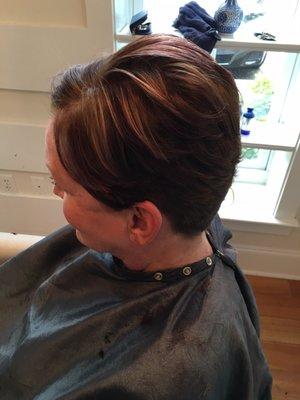 Cut and color Hair by- Lisa Duckworth~