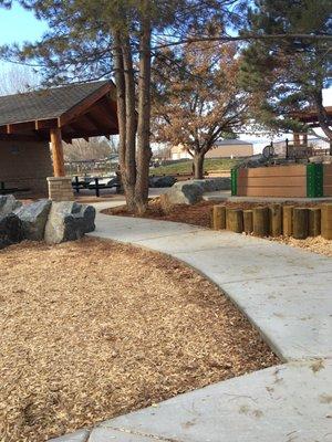 Pathway to picnic area