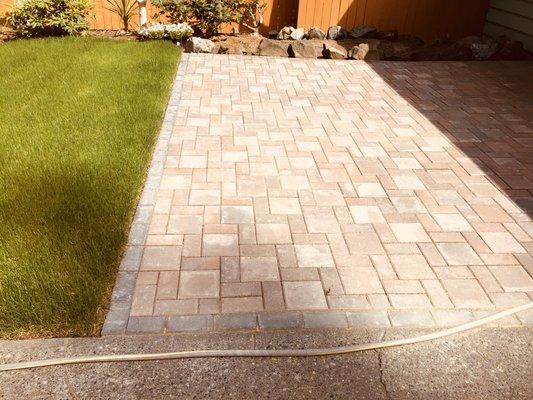 Paver patio.