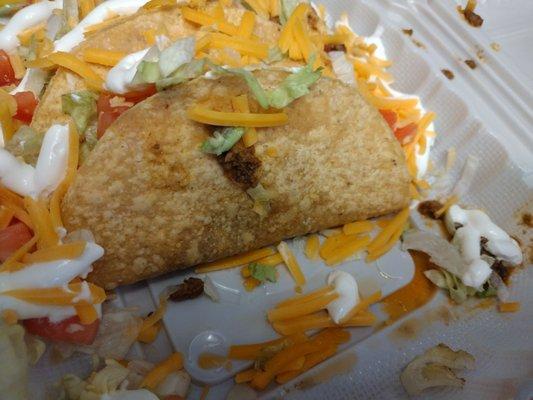 Crunchy taco different angle