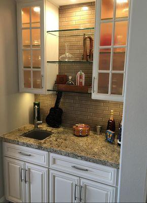 Custom wet bar