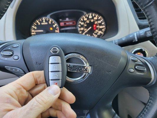 Lost all your keys? Locks By The Bay can help. We stock most Nissan push to start keys. Check us out at https://www.locksbythebay.com