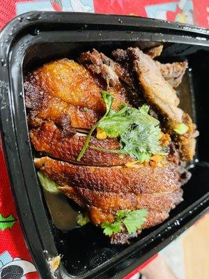 Crispy honey duck