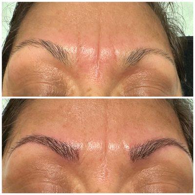 Eyebrow microblading