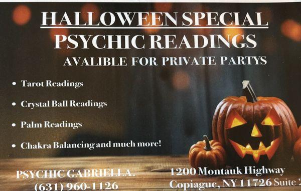 Special readings on Halloween