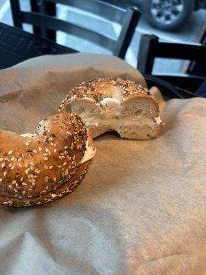 everything bagel & cream cheese