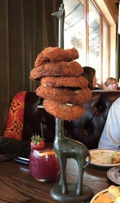 Overcooked onion rings