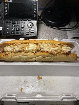 Chicken cheesesteak hoagie!!!