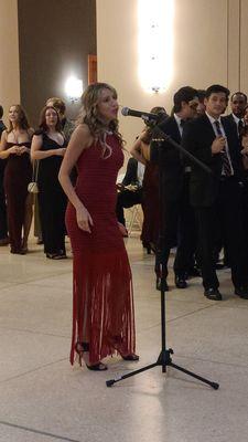 Amazing opera singer at the Venetian Ball Gala