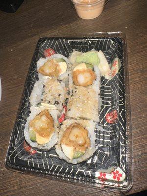 Shrimp Tempura Roll (add cream cheese)