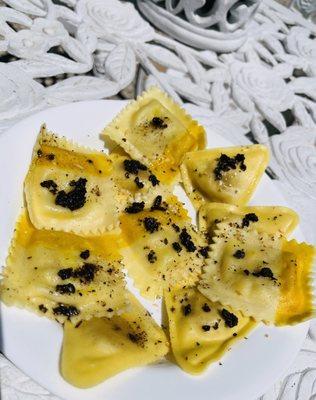 Truffles on my fabulous ravioli