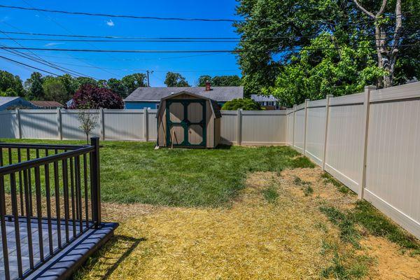 Custom fencing installation.