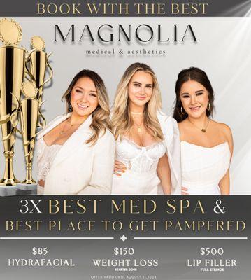 Best Med Spa in San Antonio for the 3rd year in a row!!!